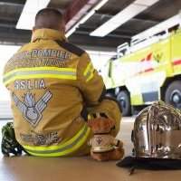 Visite de la caserne des sapeurs-pompiers de l'aéroport