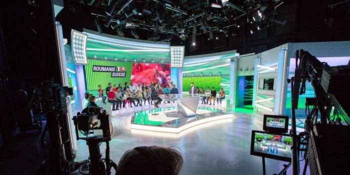 Visite des studios de la RTS