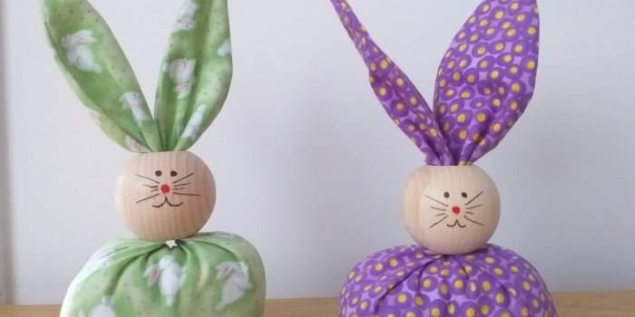Fabrication de lapins de Pâques